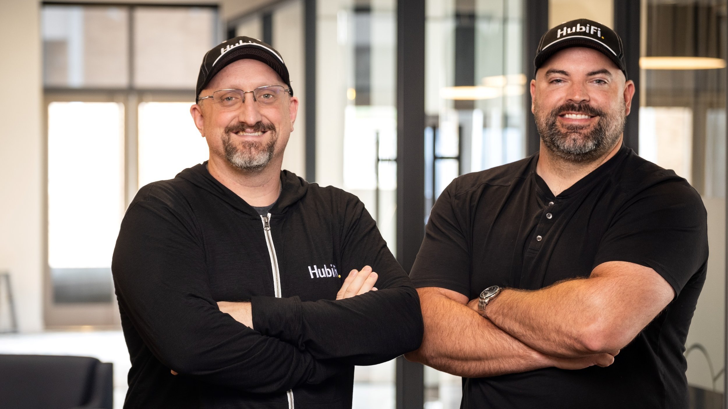   HubFi Co-Founder, President, and CTO William Kaper (L) and Co-Founder and CEO Jason Berwanger (R)  