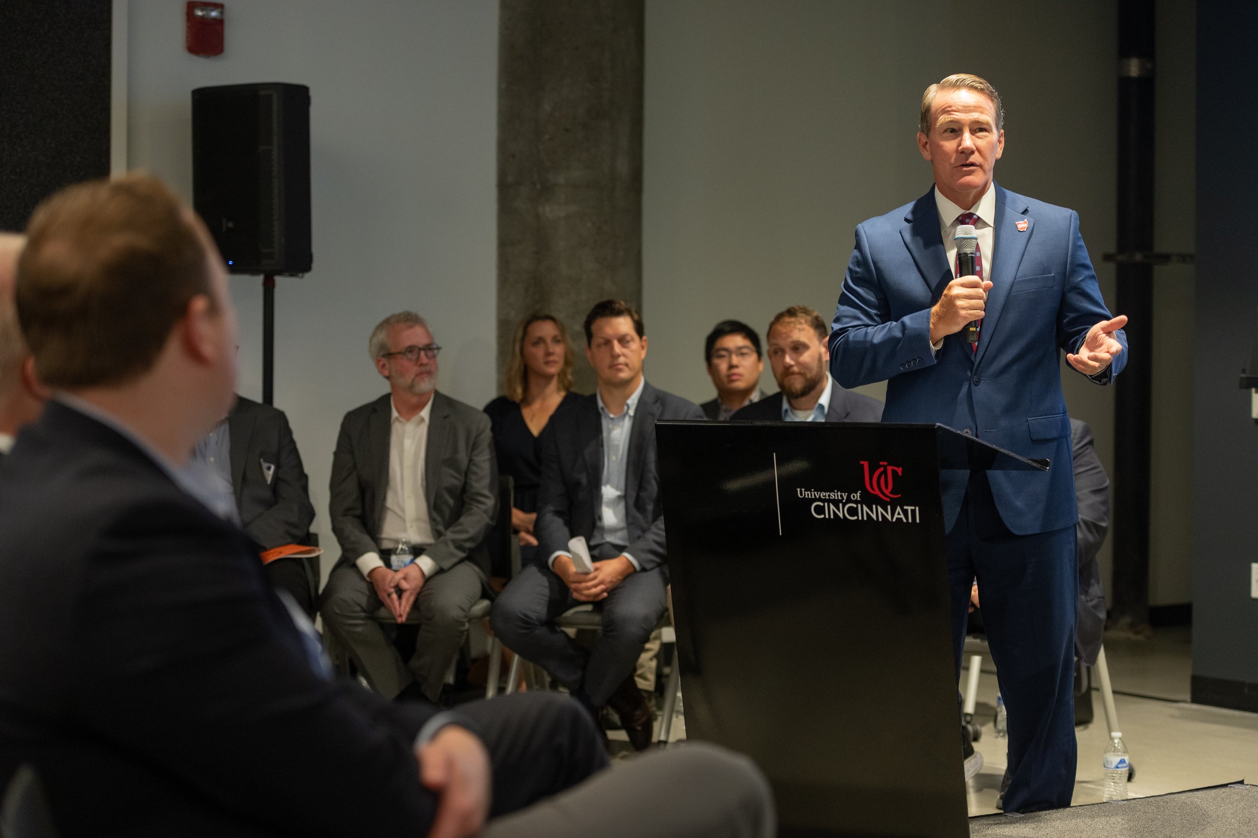   Lt. Governor Jon Husted speaks at the OH | AI Forum in Cincinnati.  